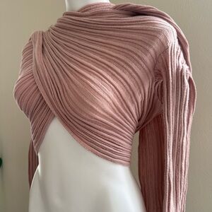 Ioanna Kourbela cardigain wrap knit beige